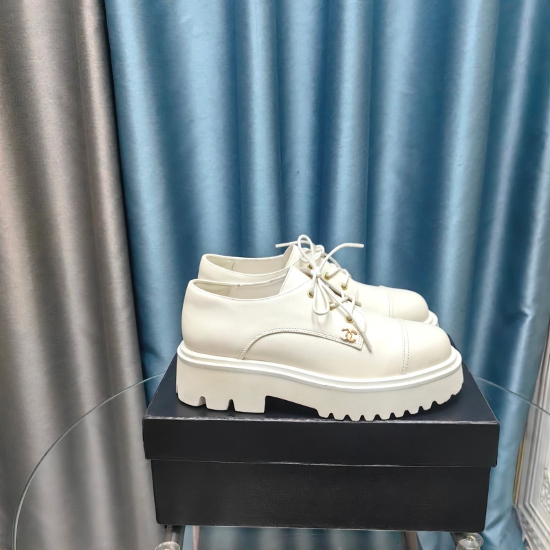 Ch*el leather shoes